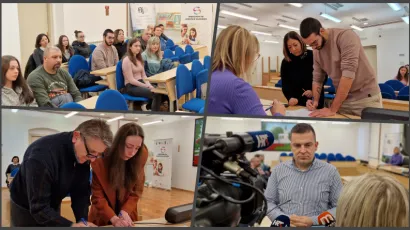 Novih 35 studenata potpisalo ugovor s Gradom o stipendiranju/ Foto: Grad Bjelovar