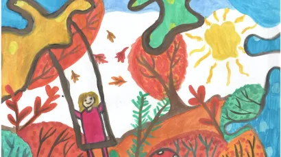 Evin crtež/Foto: Knjižnica i čitaonica IV. O&Scaron; Bjelovar