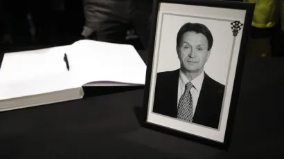 knjiga žalosti povodom smrti počasnog izbornika Miroslava ćire Blaževića. <br>Foto: Tomislav Kristo/CROPIX