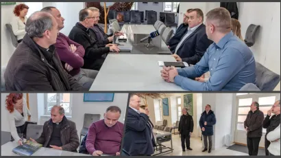 Gradonačelnik Pirak sa župnicima/ Foto: D. Kirin