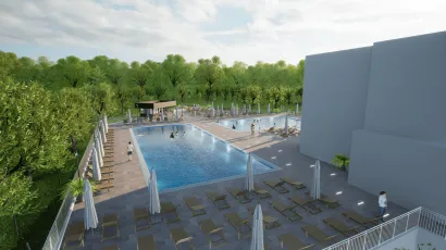 Vizualizacija moderniziranih Daruvarskih toplica/Izvor: Zelena gradnja d.o.o.<br>