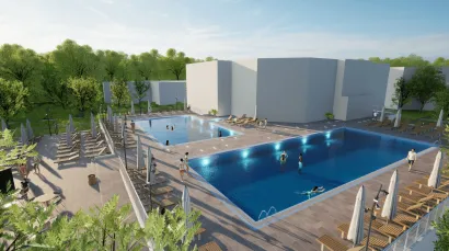 Vizualizacija moderniziranih Daruvarskih toplica/Izvor: Zelena gradnja d.o.o.<br>