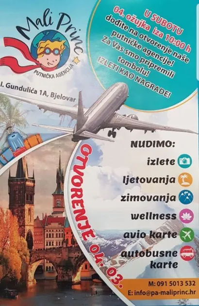 Otvorenje nove putničke agencije je ove subote/Foto: Privatni album