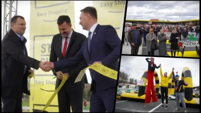 Vrpcu su svečano prerezali gradonačelnik Damir Lneniček, glavni menadžer Stop Shopa za Hrvatsku Josip Pite&scaron;a i župan Marko Maru&scaron;ić/Foto: Nikica Puhalo/MojPortal.hr
