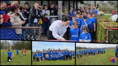 Svečano otvorenje Male &scaron;kole nogometa i prvi povijesni trening/Foto: NK Dinamo Dežanovac
