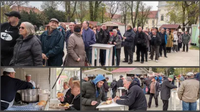 Podijeljeno je 1000 porcija ribica s prilogom/ Foto: Deni Marčinković