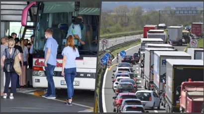 Zbog radova na autocesti autobusni promet kasni/ Foto: Davor Pongracic, Damir Krajac/CROPIX