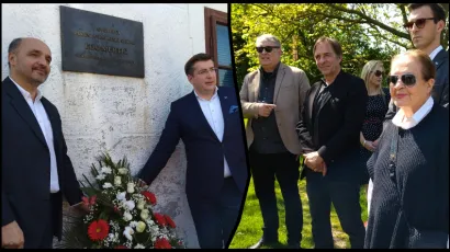 Na polaganje vijenaca do&scaron;la je i slikareva obitelj/ Foto: Deni Marčinković