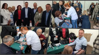 Akcija mjerenja tlaka i &scaron;ećera u sredi&scaron;tu grada/ Foto: Deni Marčinković