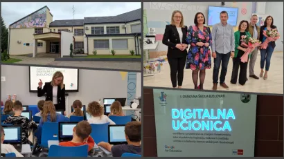 Bjelovarska prva osnovna &scaron;kola danas je otvorila digitalnu učionicu/ Foto: Deni Marčinković/Grad Bjelovar