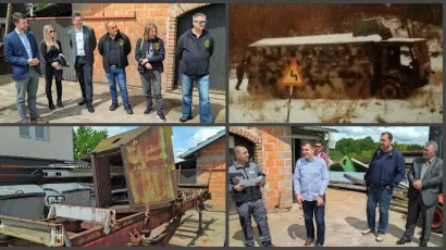 Kreće obnova oklopnog vozila iz Kusonja/ Foto: Deni Marčinković/Privatni album