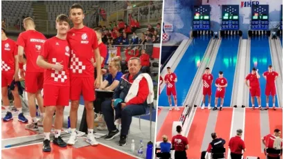 Pakračanin Niko Kalvi(lijevo) igrao je u paru s Franom Popovićem (desno)/Foto: Privatni album