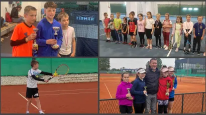 Mladi daruvarski tenisači ponovno su dokazali da se u klubu sjajno radi/ Foto: TK Feniks Daruvar