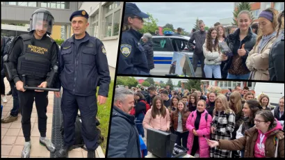 Srednjo&scaron;kolci su bili odu&scaron;evljeni viđenim/Foto: Policijska uprava bjelovarsko-bilogorska