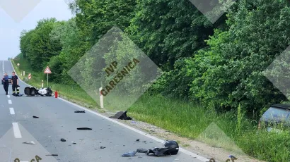 Očevid prometne nesreće kod Hercegovca/Foto: JVP Gare&scaron;nica
