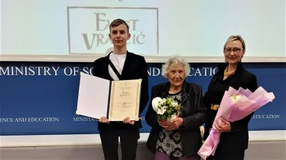 Marijana sa Slavkom Pavić i sinom Borisom/Foto: ZTK Kutina