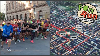 Posebna regulacija prometa zbog utrke FUN RUN/ Foto: MojPortal/Grad Bjelovar