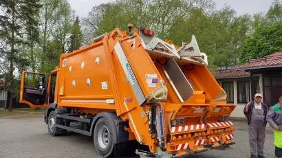 U daruvarsko komunalno poduzeće Darkom stigao je danas dvokomorni kamion/Foto: Daria Marković