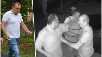 Načelnik Općine Severin Žarko Žgela (HDZ) udarao je vlasnicu kafića/Foto: BBŽ, screenshot