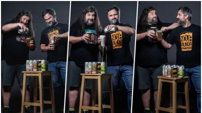 Miroslav &Scaron;uvak i Marko Filipin, Daruvarčani koji su uspjeli sa svojim craft pivom/Foto: Neja Markičević/CROPIX