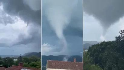 Tornado u Sloveniji/Foto: Screenshot ARSO