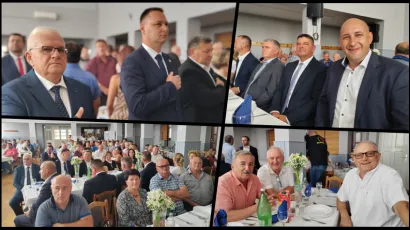 Dana&scaron;nja svečanost u Končanici mnogima je bila neuobičajeno opu&scaron;tena, bez nepotrebnih protokola, ali s lijepim čestitkama/Foto: Martina Čapo