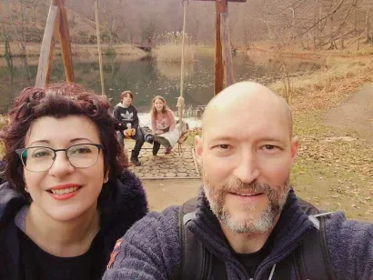 Eniz sa suprugom Daliborkom i djecom Hanom i Denisom na jednom od brojnih izleta/Foto: Privatni album