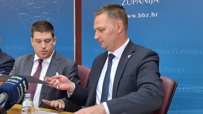 Ministar Butković i župan Maru&scaron;ić/ Foto: Deni Marčinković