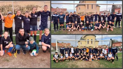 Noa je bio sretan &scaron;to se do&scaron;ao na utakmicu/ Foto: NK Ribar Končanica