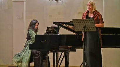 Mia Elezović i Nata&scaron;a Antoniazzo/Foto: Zvonimir Ferina/Hrvatski glazbeni zavod