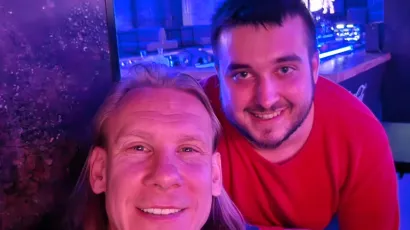 Karlo i reprezentativac Domagoj Vida /Foto: Facebook Karlo Horvat