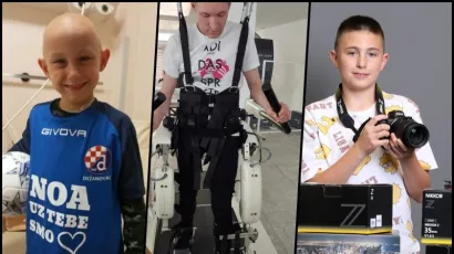 Noa Matina iz Daruvarskog Brestovca, Eniz Ja&scaron;arević i Teo Petr iz Daruvara/Foto: Privatni album, Emica Elveđi/PIXSELL