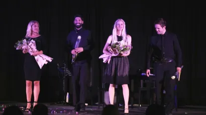 Borko Perić, Katarina Baban, Petra Kurtela i Filip Detelić nasmijat će vas do suza/ Foto: Kazali&scaron;te Glad produkcija