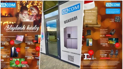 Vacom je izdao novi blagdanski katalog sa sjajnim cijenama i uskoro otvara mega poslovnicu u sklopu Stop Shopa Daruvar 