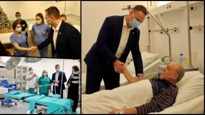 Župan Maru&scaron;ić u obilasku nove zgrade bjelovarske bolnice/Foto: BBŽ