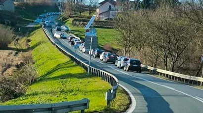 Prometna nesreća stvorila je kolonu/ Foto: Čitatelj