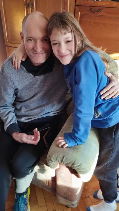 Eniz ii njegova kćer Hana. Djeca su mu također motiv da se &scaron;to prije oporavi/Foto: Privatni album