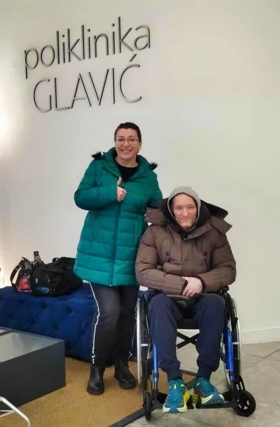 Dada i Eniz u zagrebačkoj Poliklinici Glavić/Foto: Privatni album