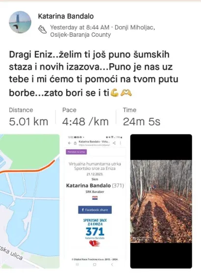 Podr&scaron;ka je dolazila sa svih strana/Foto: Trči sa srcem