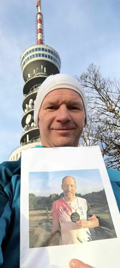 Stjepan Dubac ne propu&scaron;ta niti jednu akciju, a kada se radi o kolegi trkaču i planinaru Enizu, Stjepan nije mogao ostati po strani/Foto: Trči sa srcem