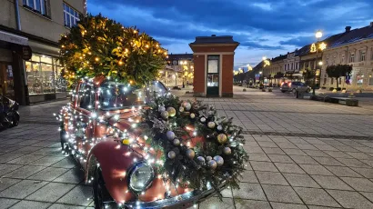 Blagdanski ukra&scaron;ena VW Buba ove će godine biti posebna atrakcija/Foto: Nikica Puhalo/MojPortal.hr