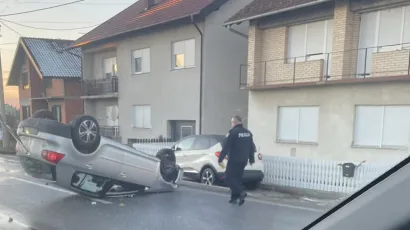 Prometna nesreća u Gudpovcu/ Foto: Facebook/Policija zaustavlja - Bjelovar i okolica