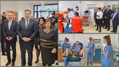 Premijer Plenković obi&scaron;ao je Regionalni centar kompetentnosti pri Medicinskoj &scaron;koli Bjelovar/ Foto: Deni Marčinković