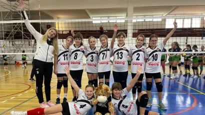 Igračice daruvarskog tima mini odbojke/ Foto: OK Daruvar