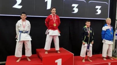 LeoPillizari (sasvim lijevo) osvojio je srebro na Grand Prixu/ Foto: HKK Savsko Krivski Termal Daruvar