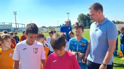 Župan Marko Maru&scaron;ić na stadion je do&scaron;ao kako bi prisustvovao otvorenju dječjeg turnira Anđelko Vi&scaron;ić/Foto: BBŽ