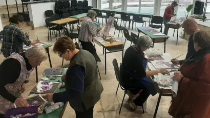 Daruvarski likovnjaci, umirovljenici i ostali slikari izradili su 53 slike za bjelovarsku neurologiju/ Foto: Likovna grupa DA