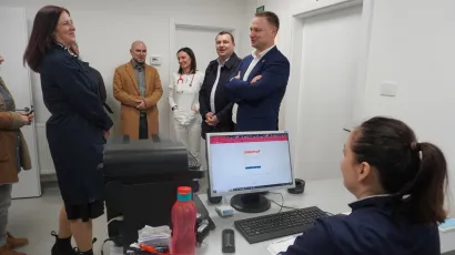 U obilasku daruvarske pedijatrijske ambulante dr. Ane Golubić Knežević/ Foto: Tomislav Kukec/MojPortal