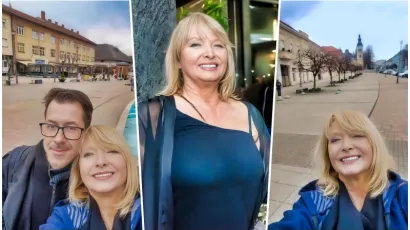 Ksenija Prohaska odlično se osjeća u Daruvaru/Foto: Privatni album