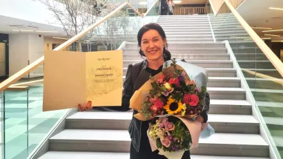 Katarina Opačić s vrijednim priznanjem struke/Foto: Privatni album